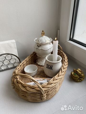 Корзина плетеная с ручками