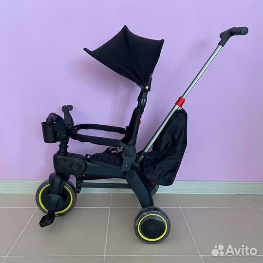 Велосипед складной компактный (черный)