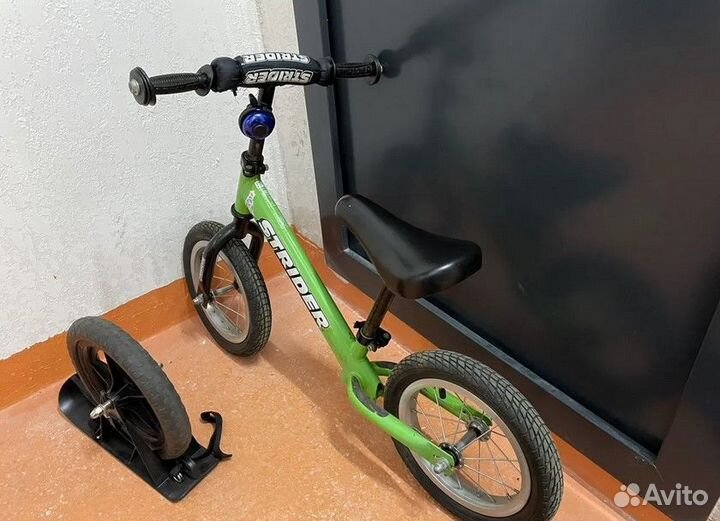 Беговел strider st-4 колеса лыжи