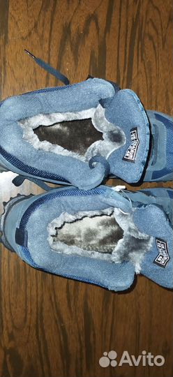 Замшевые кроссовки Adidas зимние высокие с мехом