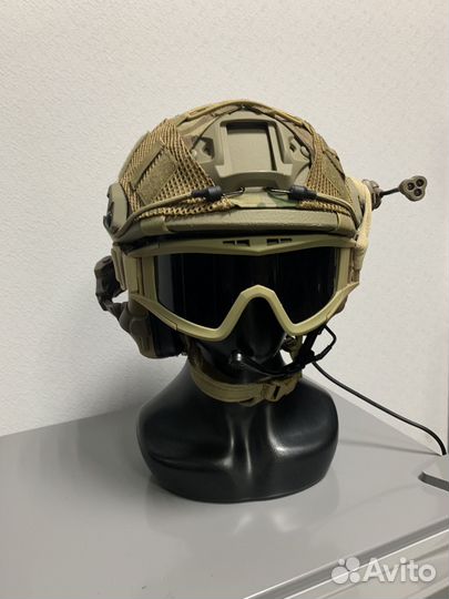 Баллистический шлем комплект (Койот) nij llla