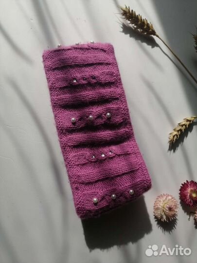 Повязка на голову теплая