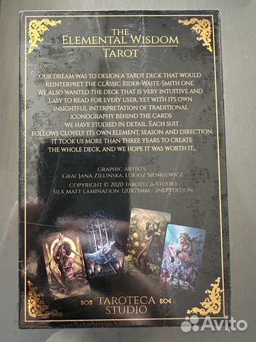 Elemental wisdom tarot (мудрость стихий) объявление продам