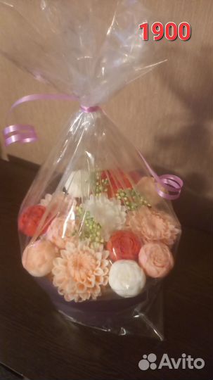 Букет из мыла ручной работы