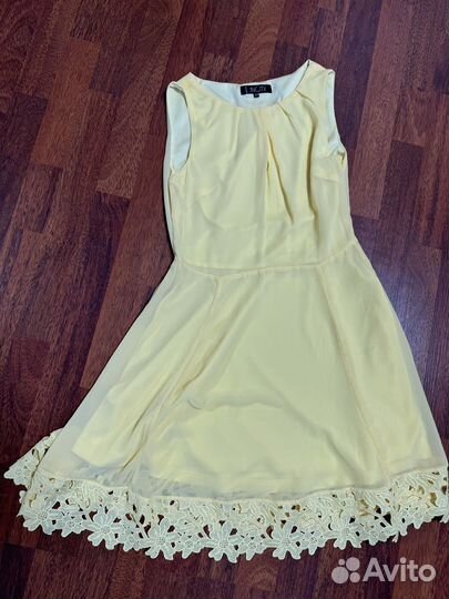 Платье желтое incity 44р