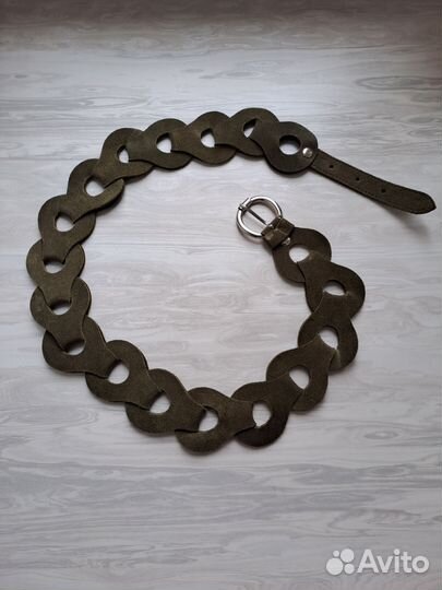 Пояс ремень из натуральной замши