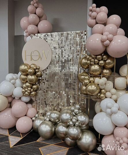 Фотозона с пайетками