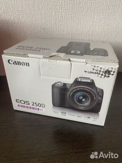 Зеркальный фотоаппарат Canon EOS 250D Kit 18-55mm