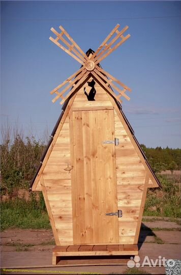 Уличный туалет деревянный JKT228