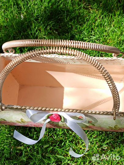 Кашпо- Корзинка металлическая