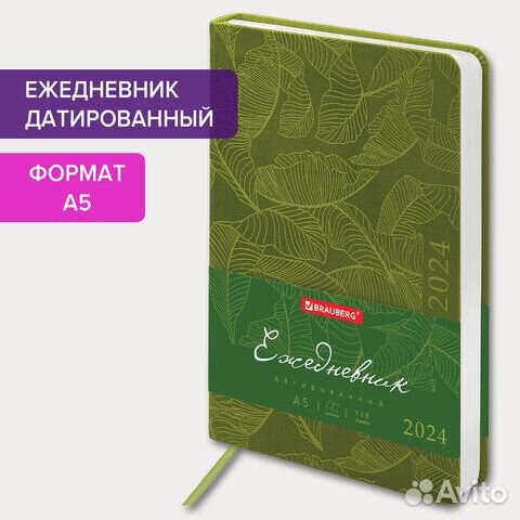 Ежедневник датированный 2024 А5 138x213 мм, braube