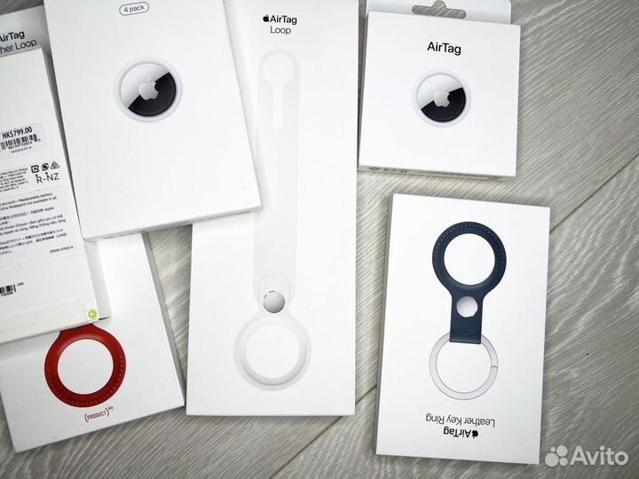 Apple AirTag метки Leather Loop ремешки