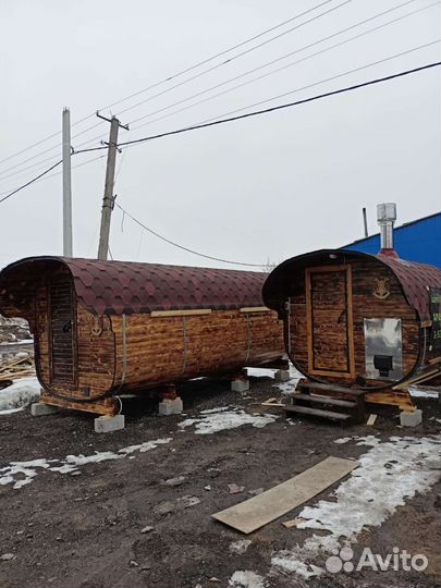 Баня бочка и квадро под ключ