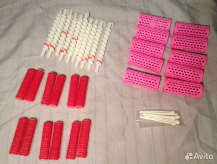 Бигуди-липучки+спиральки+точилка космет.карандашей