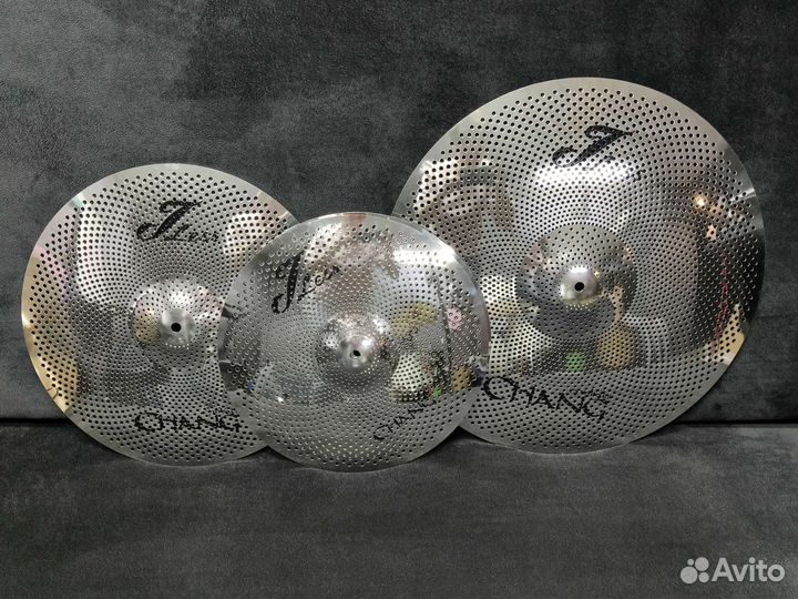 Комплект тихих тарелок Chang JLess 14-18-18 Silver