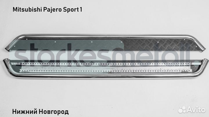 Пороги подножки Mitsubishi Pajero Sport 1 Standart