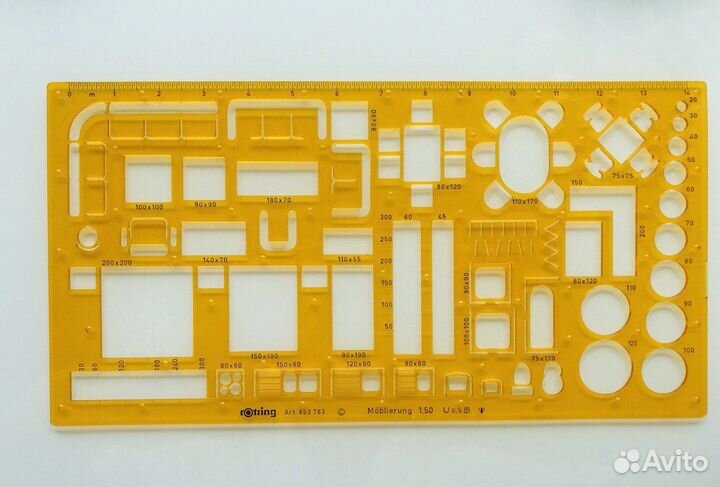 Логарифмическая линейка, набор для архитектора