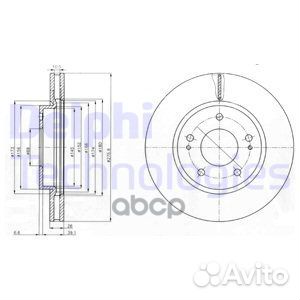 BG4147 Диск тормозной mitsubishi lancer (CS )