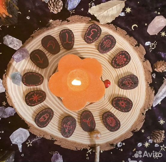 Силиконовая форма с рунами для воска, эпоксидной