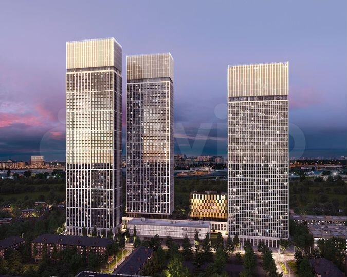 3-к. квартира, 89,5 м², 45/55 эт.