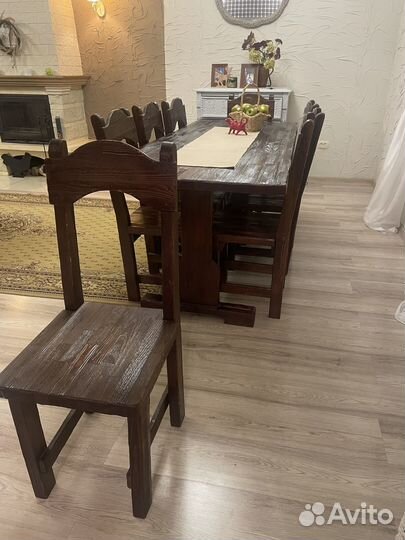 Стол обеденный и стулья бу