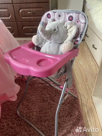 Игрушечная коляска,кроватка,стульчик доя кормления