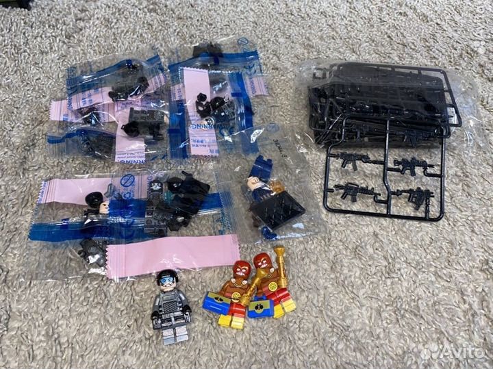 Lego солдаты, много лего оружия аналог