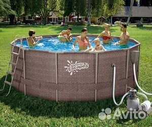 P20-1248-S Рolygroup Бассейн Ротанг 366х122 10685л