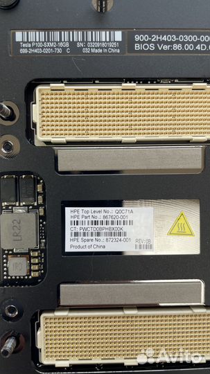 Видеокарта nvidia tesla P100 SXM2