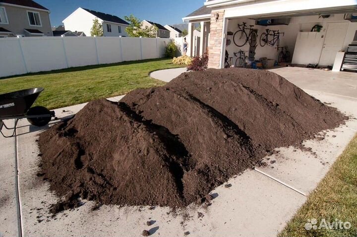Чернозем, перегной, навоз с доставкой