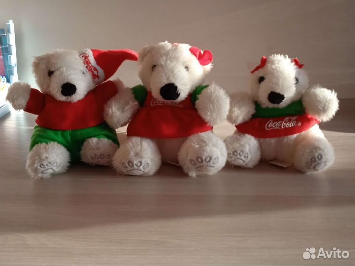 Мягкие игрушки Мишки кока-кола