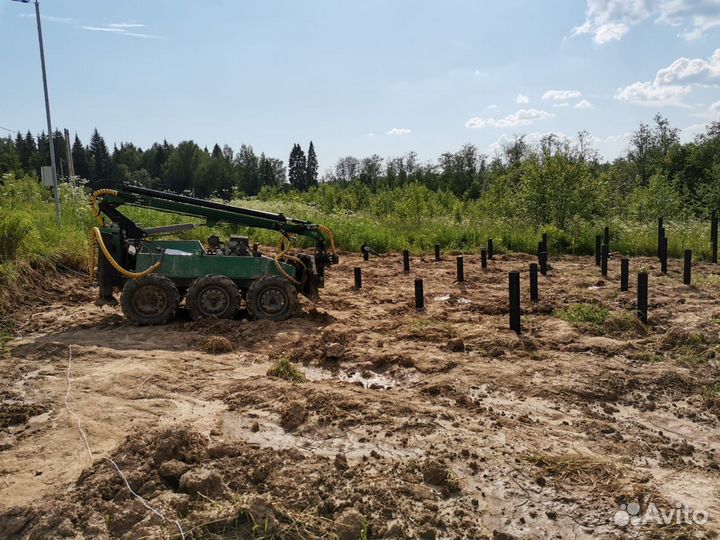 Винтовые сваи под ключ установка