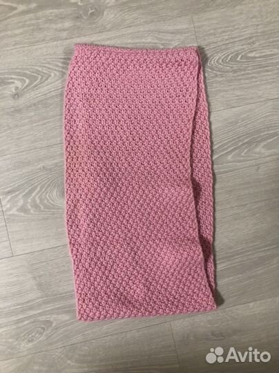 Шапка снуд и варежки комплект