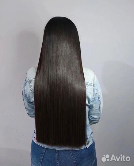 Модель на кератин ботокс волос