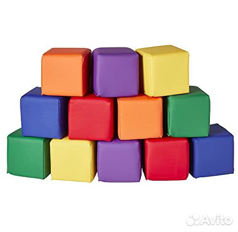 Кубики мягкие 20х20 см 12 штук