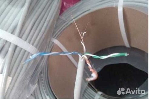 Кабель витая пара UTP 4 пары, категория 5е медь