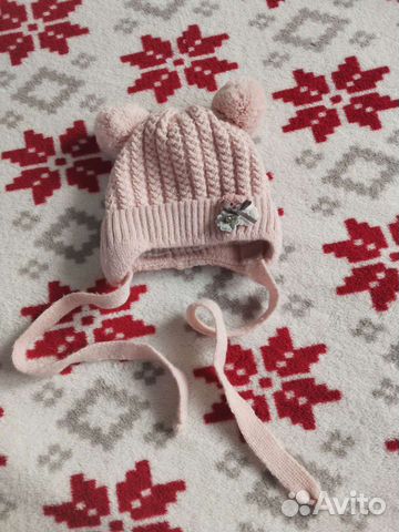 Шапочка для новорожденной девочки