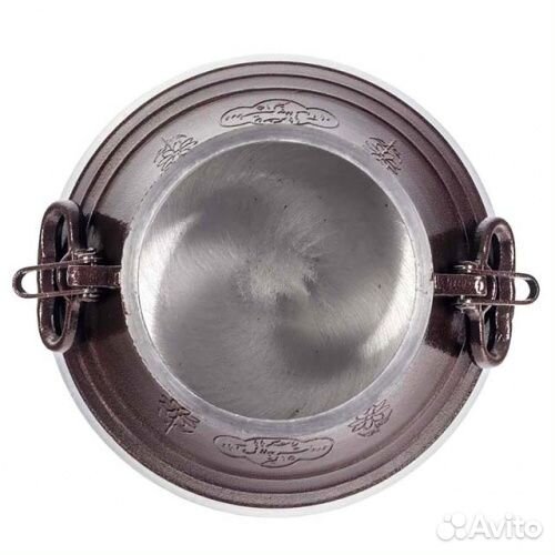 Афганский казан 10л двухцветный с ручками