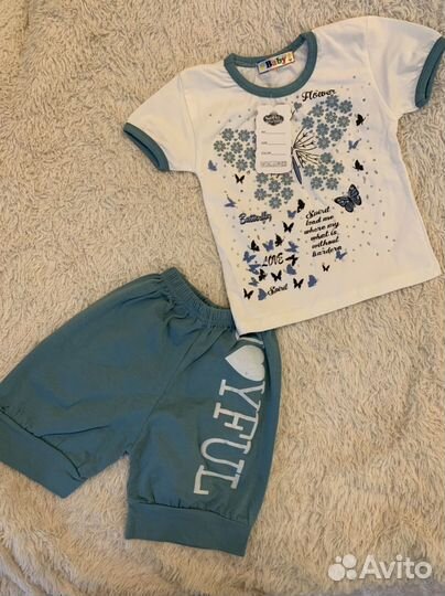 Пакет новых вещей 86-92 на девочку