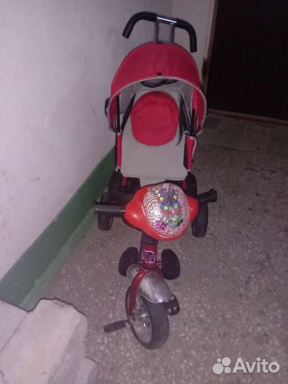 Велосипед коляска с ручкой