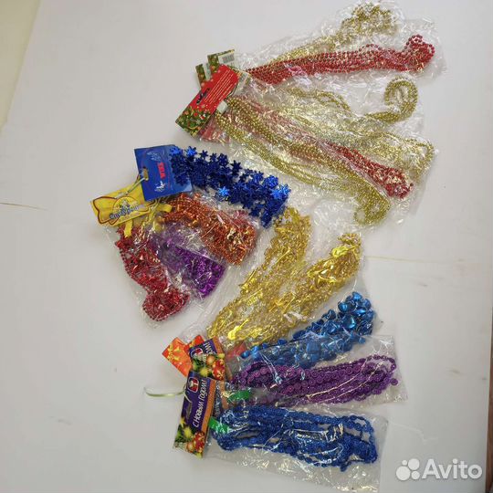 Бусы новогодние для елки