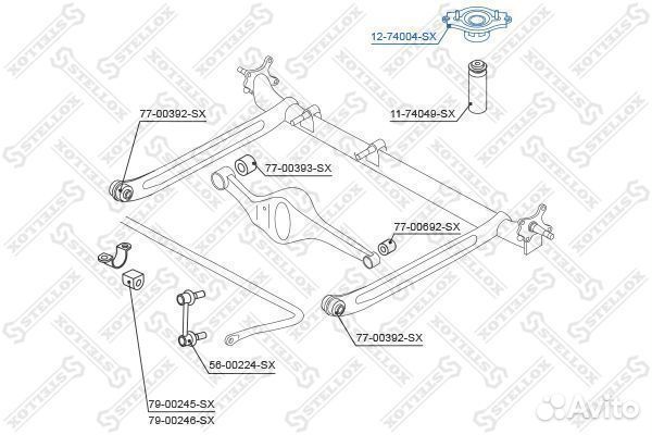 Опора амортизатора заднего nissan almera/tino n16e