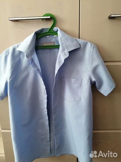 Рубашки разные, брюки школьные, обмен