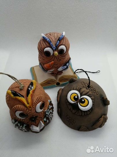 Сова - колокольчики