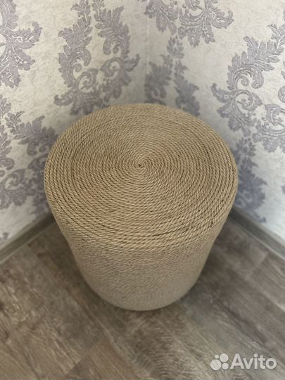 Пуфик из джута