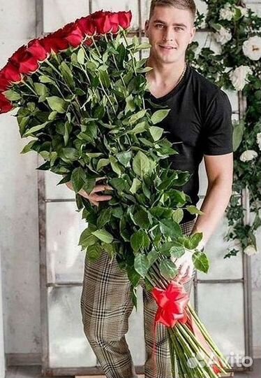 Высокие розы Букеты с доставкой