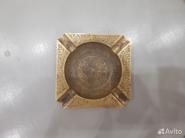 Пепельница латунная, винтаж