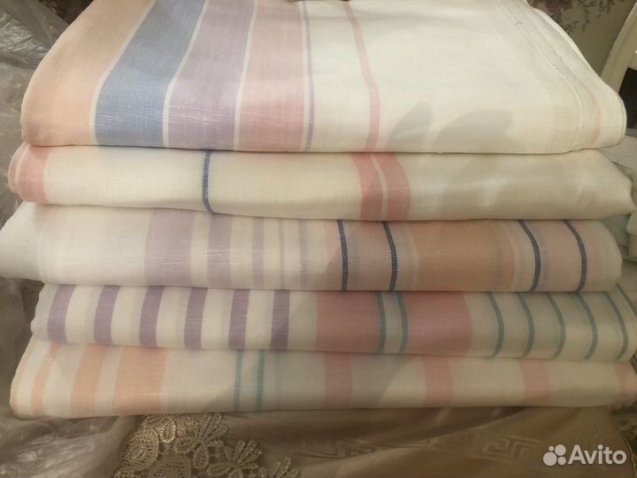 Простыни новые парные льняные, советские