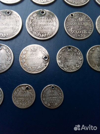 Редкие серебрянные царские монеты. Оригиналы