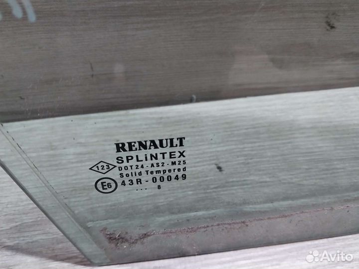Стекло переднее правое Renault Scenic 2 форточка